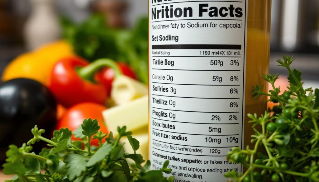 Sodium content on nutrition facts label